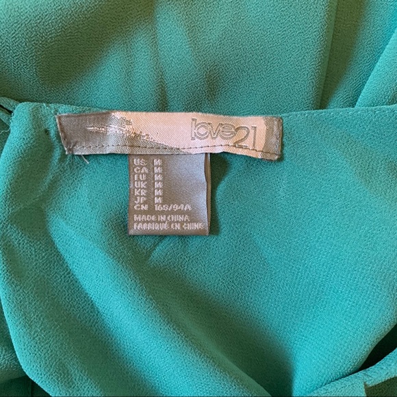 Teal Green High-Low Dress - Picture 6 of 7